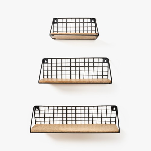 Wooden floating shelves - floating,