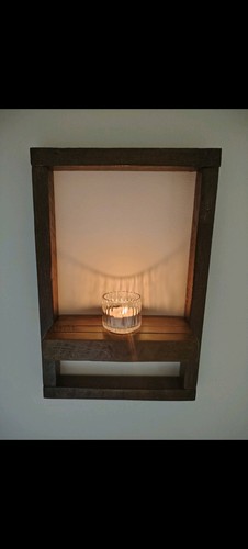 Small wall shelf - wall, wood