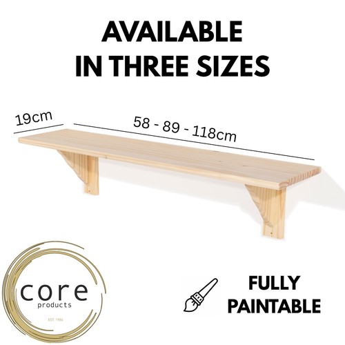Solid pine traditional shelf - solid,